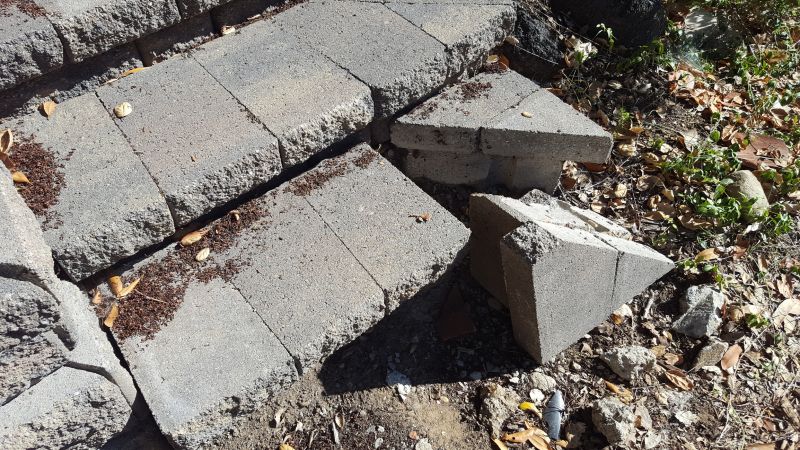 Damaged Brick Pavers